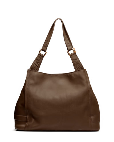Bolsa de piel PIENA CHOCOLATE