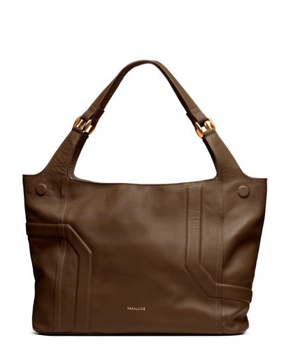 Bolsa de piel PIENA CHOCOLATE