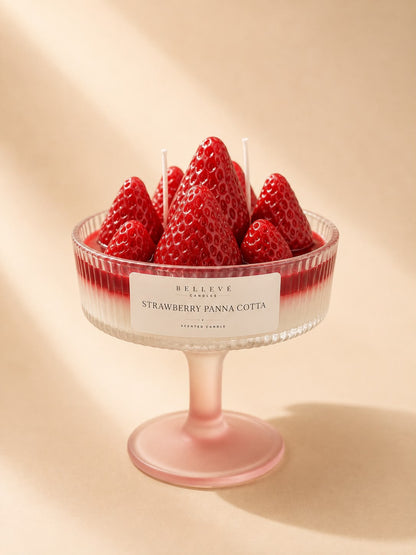 vela STRAWBERRY PANNA COTTA