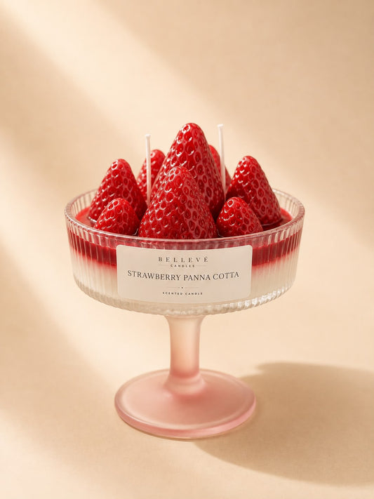 vela STRAWBERRY PANNA COTTA