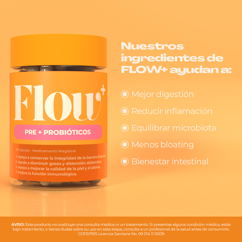 Suplemento FLOW+ – Salud Digestiva y Hormonal
