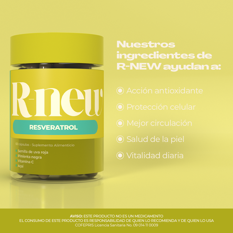 Suplemento R-NEW – Antioxidante Celular